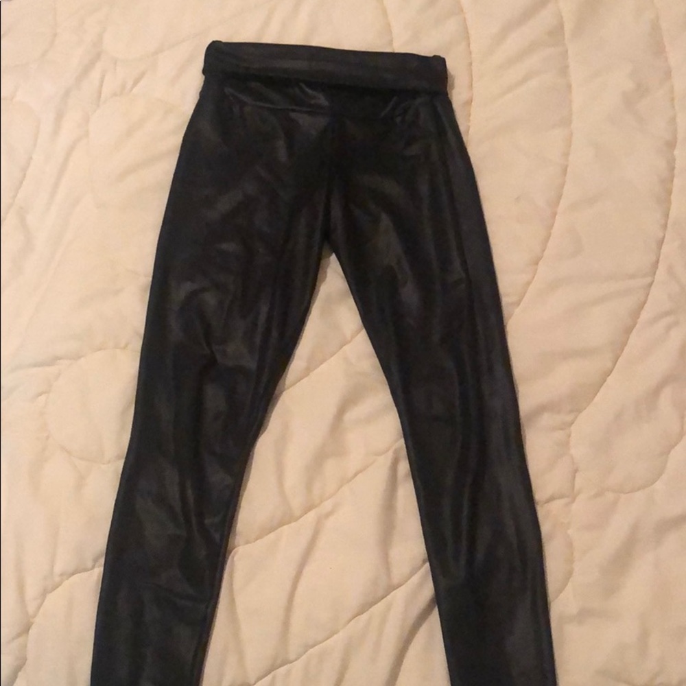 Faux leather leggings